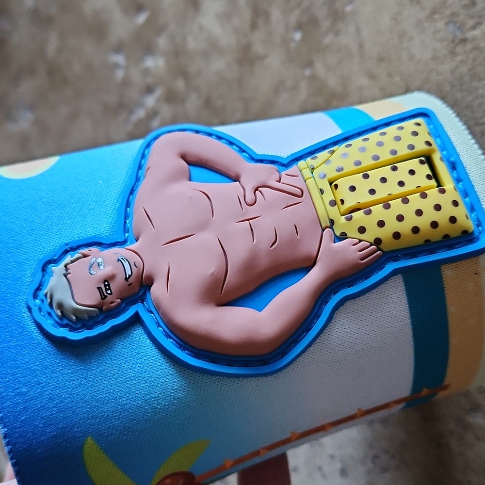 Woody's can koozie with guy in swimsuit that "goes up" when can is inside - Picture 2 of 8